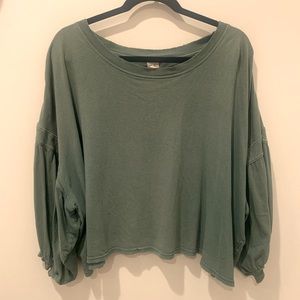 FREE PEOPLE Comfy Oversized Cotton Top